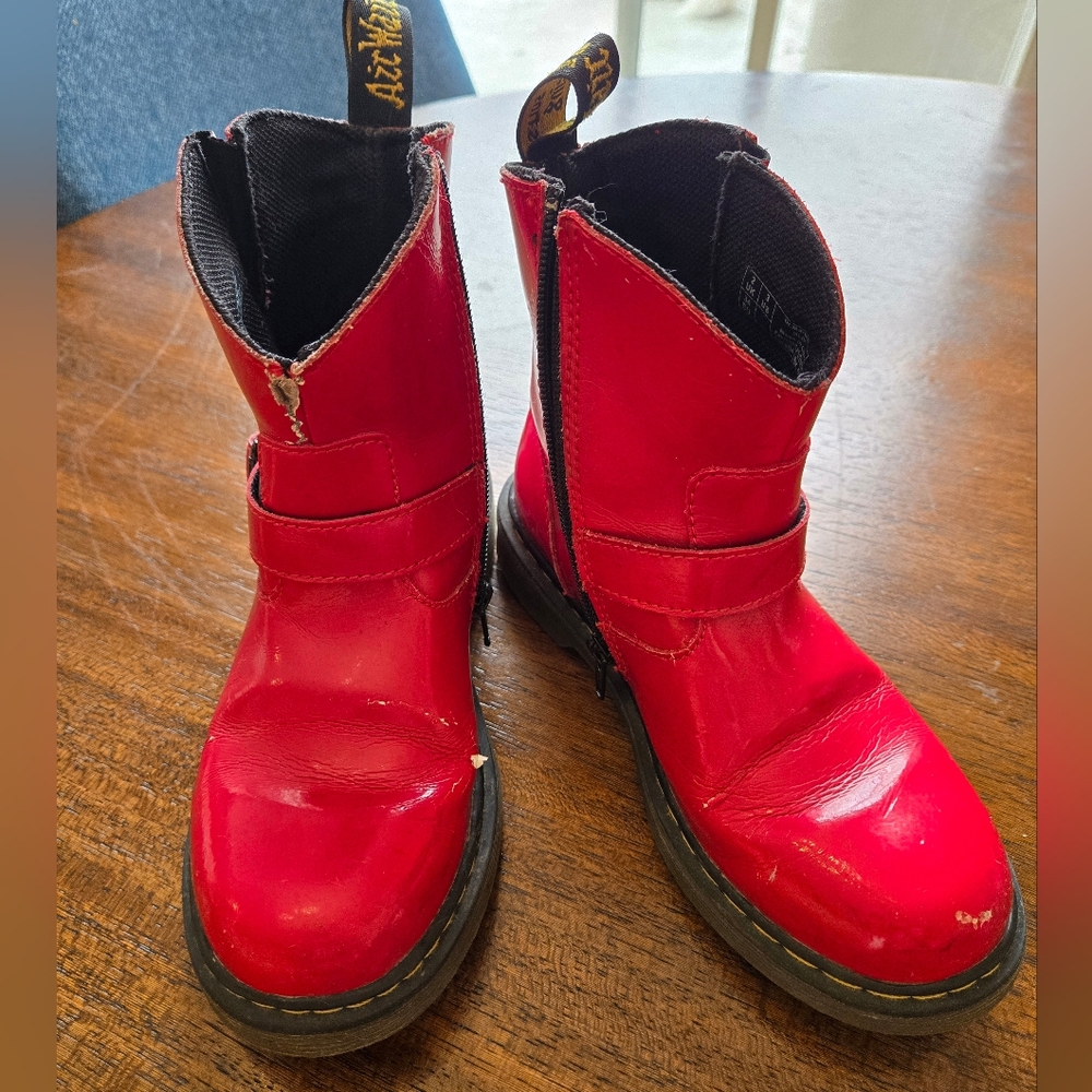 Dr. Martens Kids Red Boots